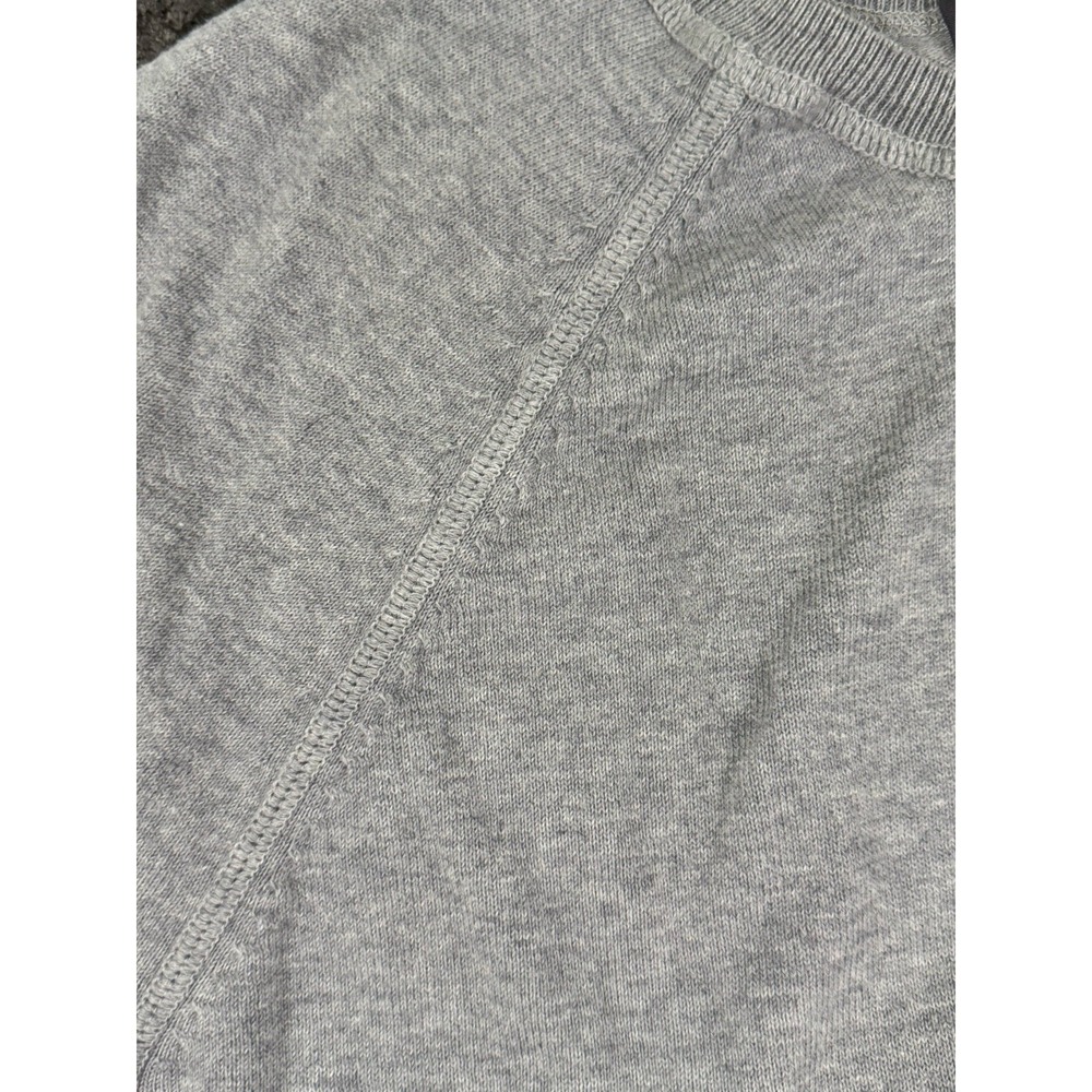 Vince Mens 100% Cotton Crewneck Lightweight Sweater Italian Yarn Elbow Patches M - Picture 4 of 12